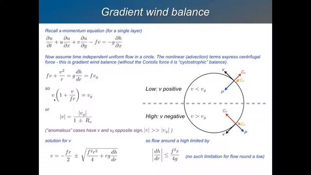 GFD 2.1 - Steady Departures from Geostrophy