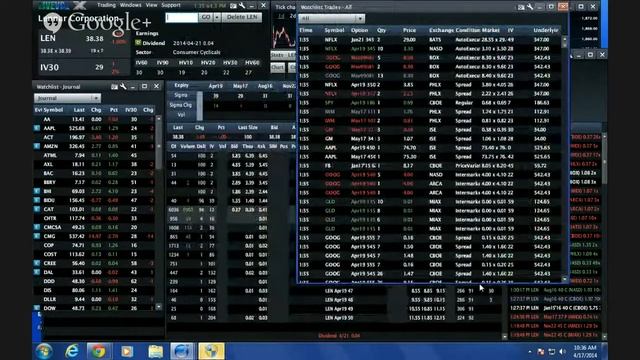 Trading with Livevol