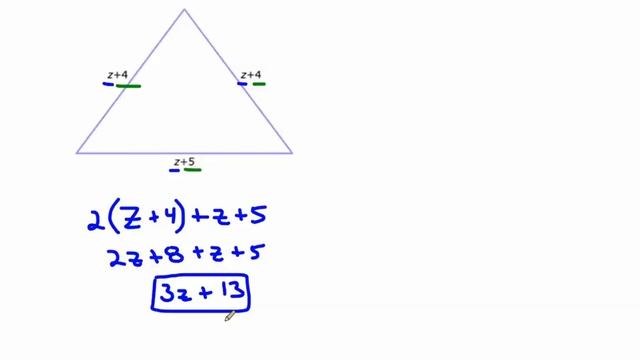 IXL Z.5 Algebra 1 Add polynomials to find perimeter (8AS)