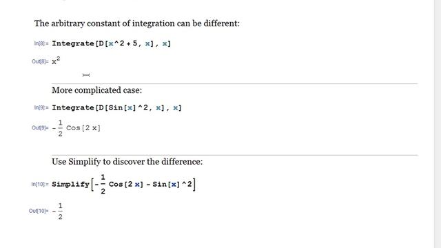 Mathematica Q&A Series: Surprises in Differentiation and Integration