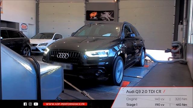 Reprogrammation moteur Audi Q3 2.0 TDI CR 140 @ 190 PS - ADP Performance