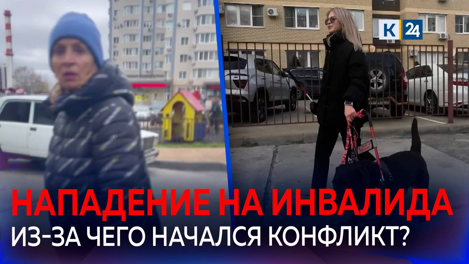 В Анапе женщина напала на слабовидящую девушку с собакой-поводырем