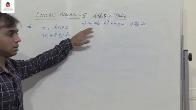 Linear Algebra  - Lecture 5 [ System of Linear Equations - Problems] | Engineering | UPSC | Degree