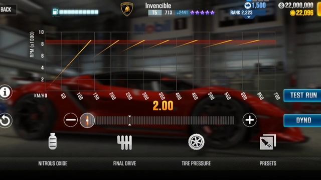 CSR2 Lamborghini Invencible Fastest Tune & Shift Pattern