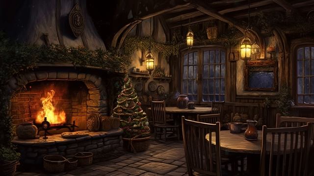 Celtic Tavern: Cozy Celtic Music  with Fire Cracking