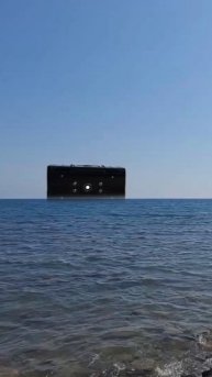 В черном море был замечен странный объект