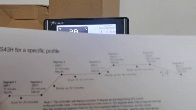 Touch screen 4'3 inch ramp and soak profile PID controller