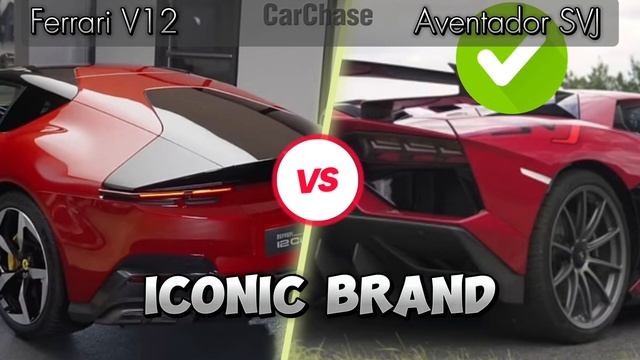 Supercar Clash: New Ferrari V12 🆚 Lamborghini Aventador SVJ /Carchase