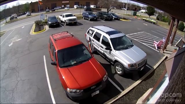 "Interstate Battery Delivery Fail: Drone Drops, Car Gets Smashed!"