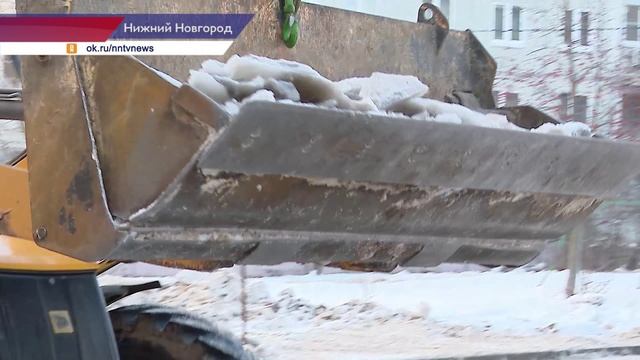 Очередная инспекция по качеству уборки снега прошла в Приокском районе