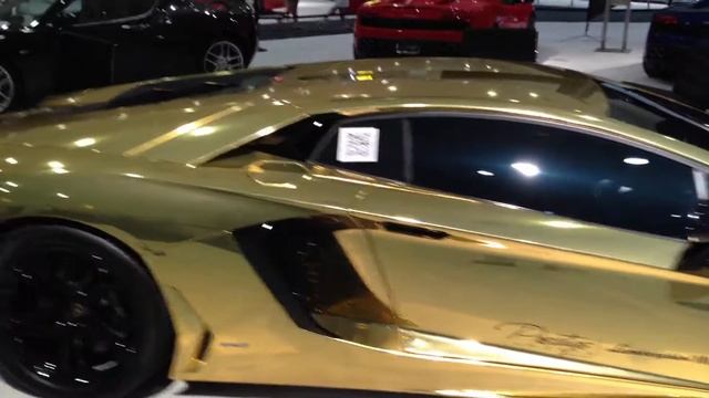 The Golden Lamborghini Aventador