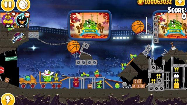 прохождение игры angry birds seasons (с модом) эпизод ham dunk 3 часть