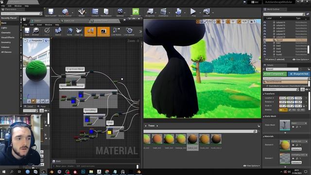 How to create stylized trees and vegetation in Unreal Engine