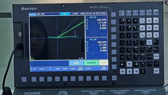 ЧПУ AUCTECH M6. Работа с офсетами G54.