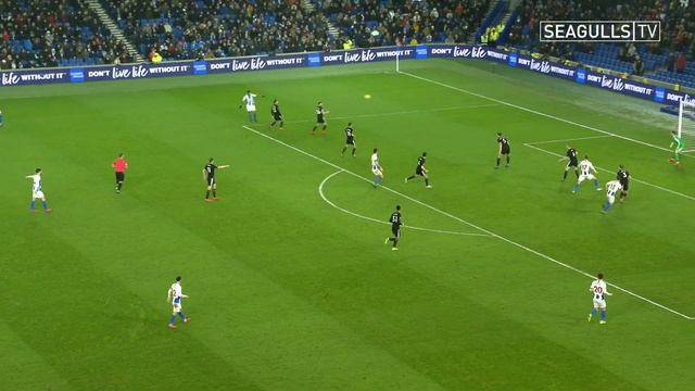 BRIGHTON & HOVE ALBION 1 BURNLEY 3