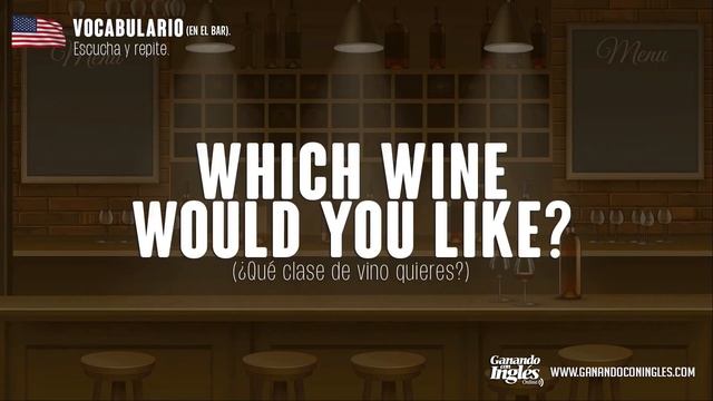 40 PALABRAS EN INGLÉS AMERICANO - EN EL BAR