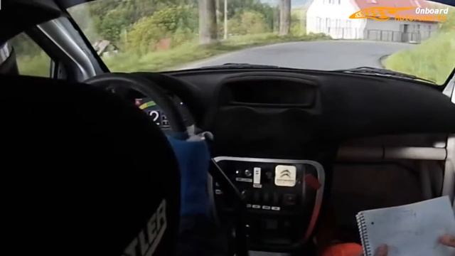 On-board: Citroen C2 R2 - Rally Poland / Crash Just Before The Finish !