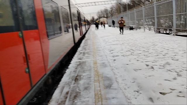 Двойной Электропоезд Ласточка ЭС2Г-028+ЭС2Г-029 Сообщением Тосно-Санкт-Петербург Колпино