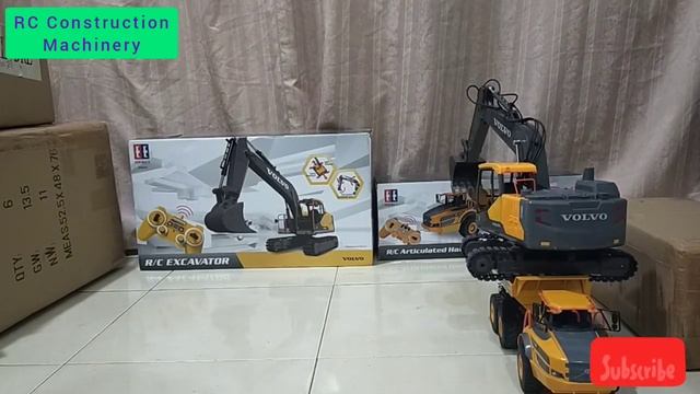 RC Excavator Volvo EV160E and Dump truck Volvo A40G Trial operate #RCMachinery #RCExvavator #RCDump