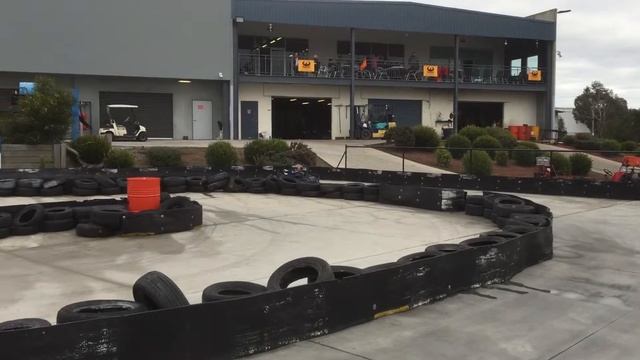 Ben's first drive of a Go Kart.