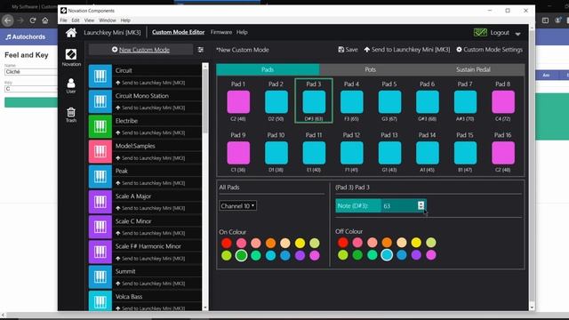 Novation Launchkey Mini Mk3 - How to Set Pads to Any Scale (Novation Components)