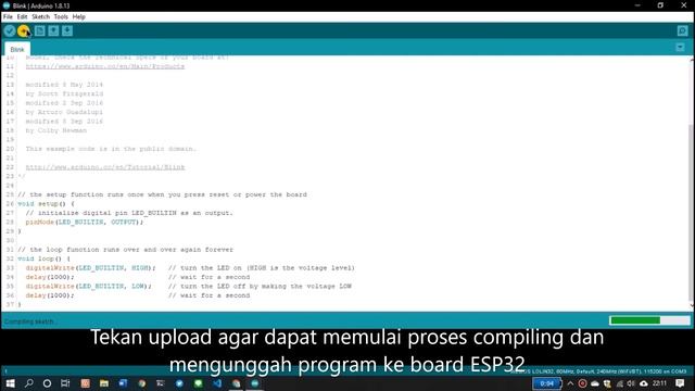 🔥GETTING STARTED WITH ESP32 LOLIN32 LITE🔥 - 💻BLINKING LED BUILT IN💻