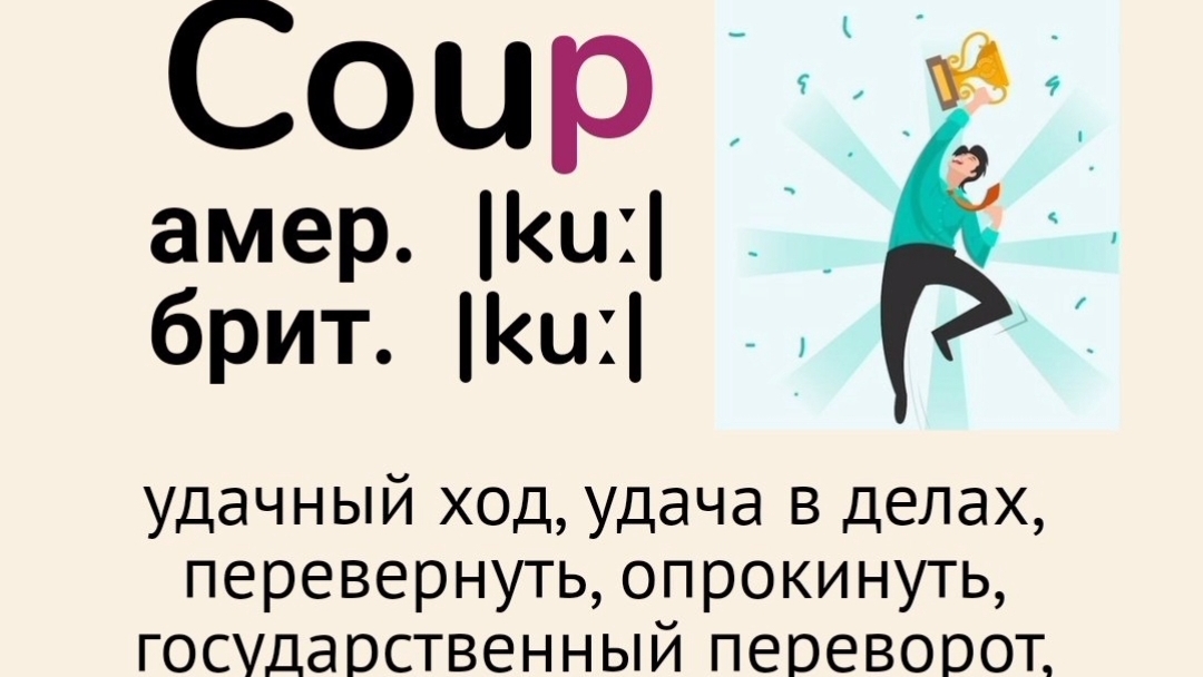 Слова с непроизносимыми буквами/тренажер👉coup