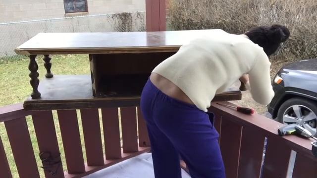 Curb Alert Season 1 Episode 2: DIY Coffee Table into TV Stand (Furniture Makeover)