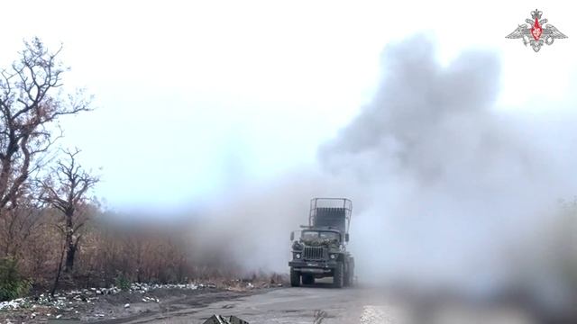 Боевая работа РСЗО «Град»