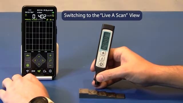 ACS A1207 PenGauge - Using Bluetooth,  Smart Phone, & App Technology-Detecting Thickness - Live Dem