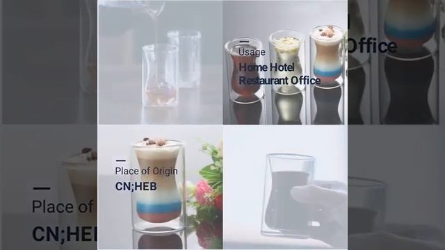 Popular Reusable Double Wall Glass Coffee Cup New Design Heat resistant Turkish Glass Cup   Buy Gla