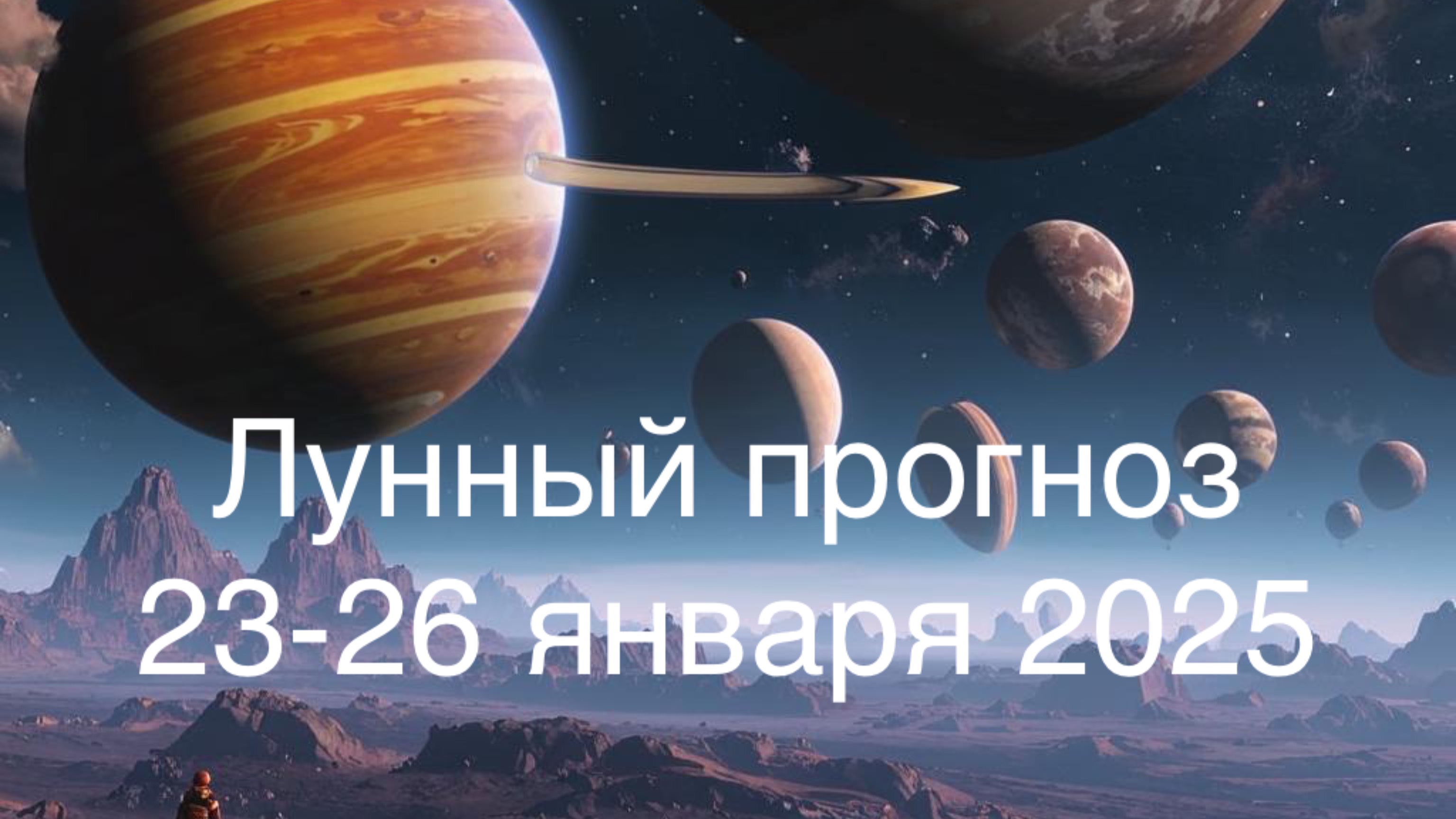 Лунный прогноз 23-26 января 2025 года.