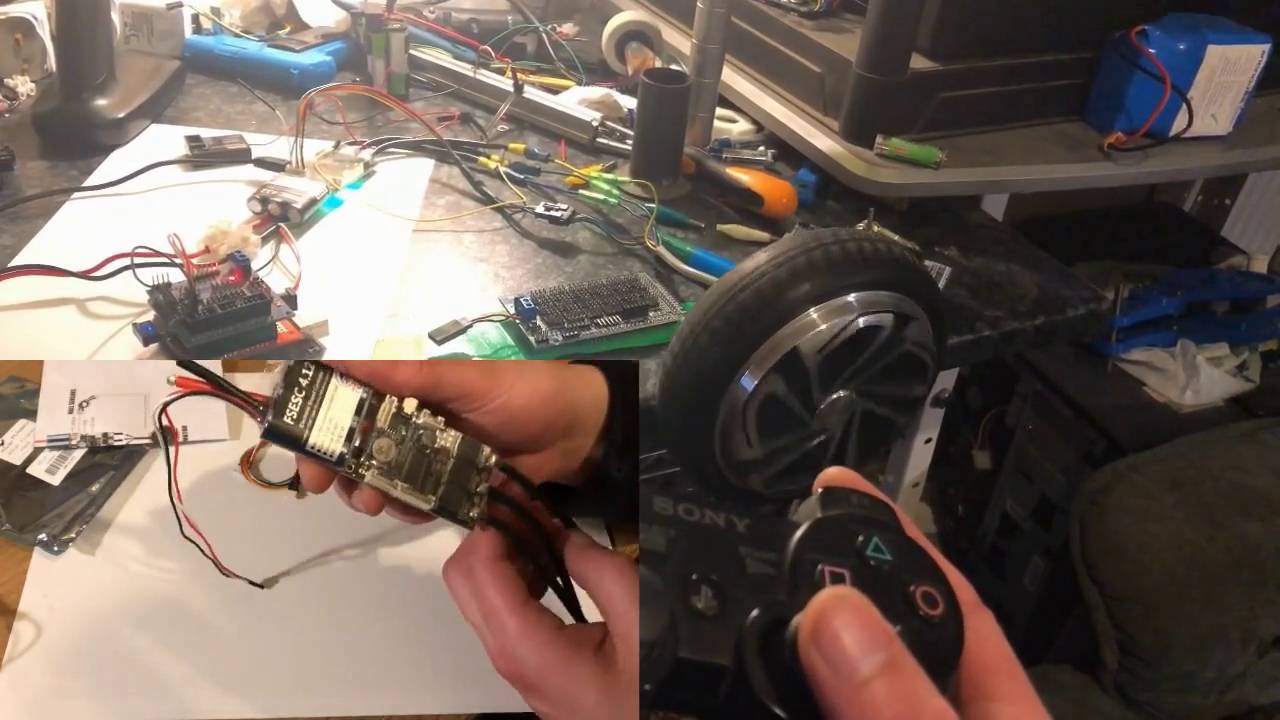 Радиоуправляемый автомобиль 1 - FLIPSKY VESC + моторы от гироскутера + ARDUINO