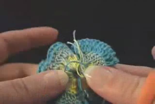 Multi Color Crochet Pansy  Вяжем цветы 2