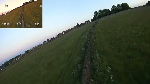 SkyWalker Mini Plus 1100 FPV Maiden with INAV.