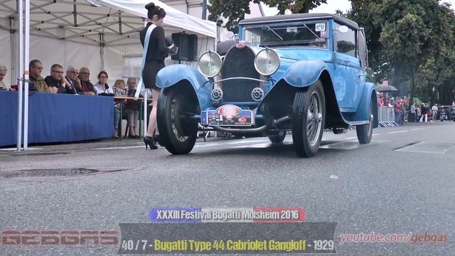 Bugatti Type 44 Cabriolet Gangloff 1929 - 2016 - Molsheim