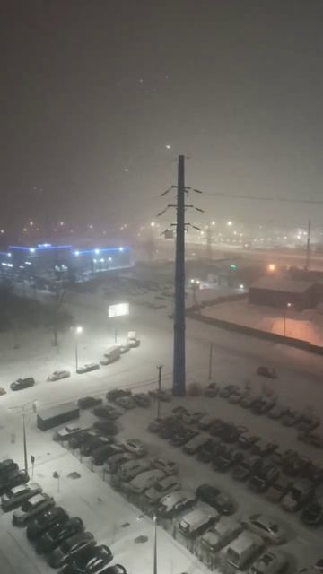 Москва чёрная метель #timelapse