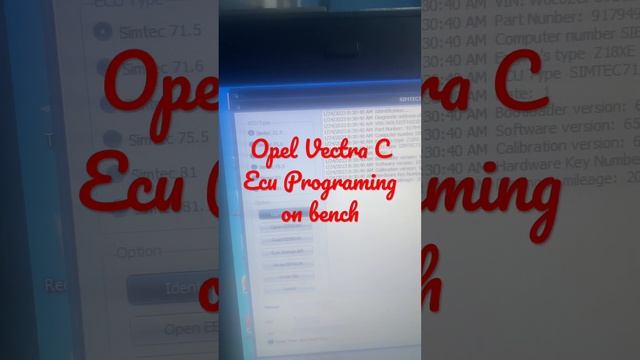 Opel Vectra C PIN code reading and programming on bench