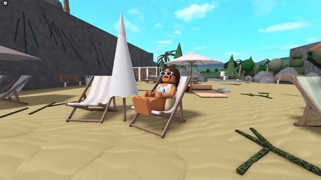 Summer Beach Day! *I got asked on a date?!* | Bloxburg Family Roleplay