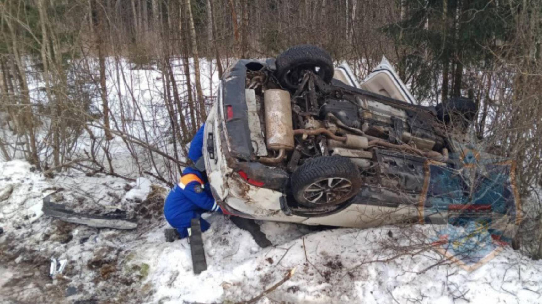 Последние секунды перед столкновением Renault и Nissan в Ленобласти