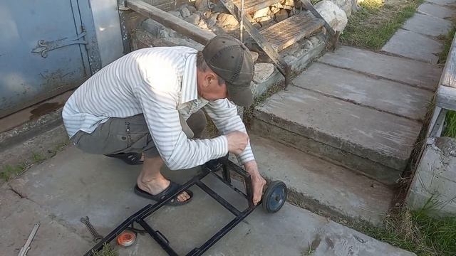 Тележка хозяйственная складная,размеры.