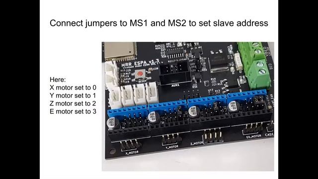 Setting up TMC2209 in UART mode on MRR ESPA (Marlin 2.0 + ESP3D on ESP32)