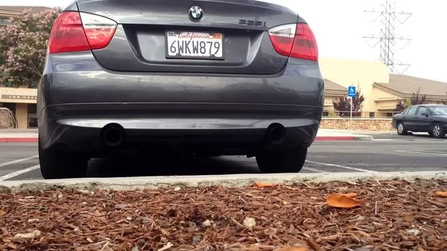 BMW 335i Straight pipe, no secondary cat, no resonator, muffler deleted.