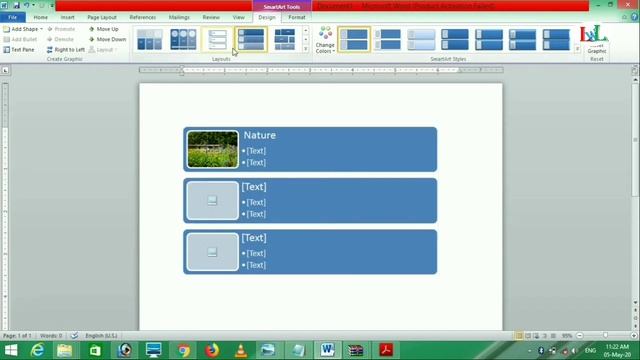 Ms word(How to use SMART ART And Creat Graphic in Smartart)part-17