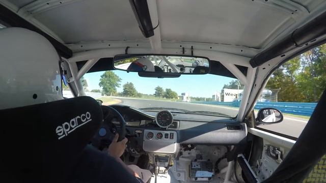 Vera driving my car at Watkins Glen