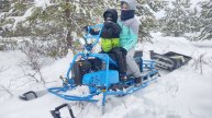 Снегоход Альбатрос небольшие испытания!