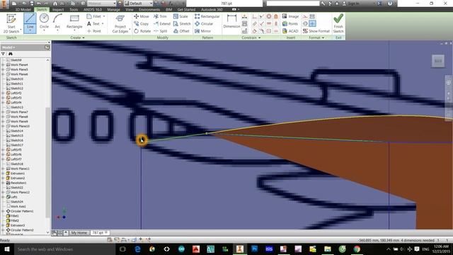 Inventor 2015- Tutorial : How to design An Aircraft on Inventor- Boeing 787- Part 4 ( BETA)