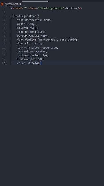 Beautiful CSS and HTML button with hover animation!