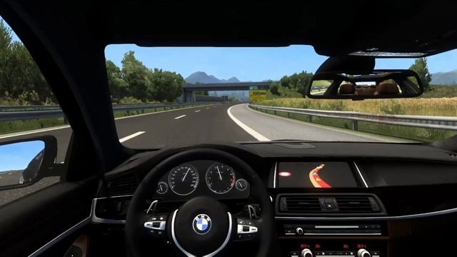 Bmw Series 5 f10 - Euro Truck Simulator 2 - Balkan DLC - car mod 1.45 - Thrustmaster T150