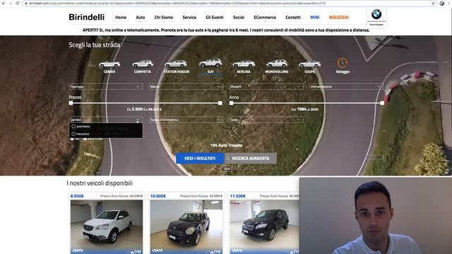 Birindelli Auto - Michael Capezzoli spiega come utilizzare il sito per cercare una vettura